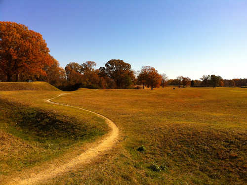 Yorktown Battlefield in Autumn Light
